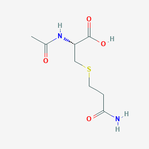 molecular formula C8H14N2O4S B133793 N-乙酰-S-(2-氨甲酰乙基)-L-半胱氨酸 CAS No. 81690-92-8