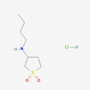 molecular formula C8H18ClNO2S B1337933 N-butyl-N-(1,1-dioxidotetrahydrothien-3-yl)amine hydrochloride CAS No. 76924-22-6