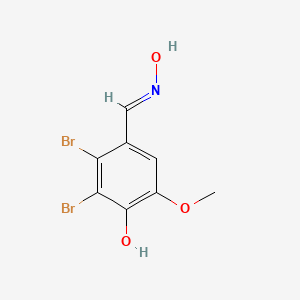 molecular formula C8H7Br2NO3 B13379425 2,3-Dibromo-4-hydroxy-5-methoxybenzaldehyde oxime 