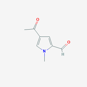molecular formula C8H9NO2 B1337956 4-Acetyl-1-methyl-1H-pyrrole-2-carbaldehyde CAS No. 75866-91-0