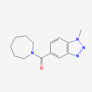 molecular formula C14H18N4O B13379649 Azepan-1-yl-(1-methyl-1H-benzotriazol-5-yl)-methanone 