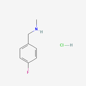molecular formula C8H11ClFN B1337967 (4-Fluoro-benzyl)-methylamine HCl CAS No. 459-20-1