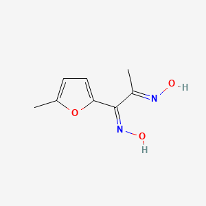molecular formula C8H10N2O3 B13379710 1-(5-Methyl-2-furyl)-1,2-propanedione dioxime 