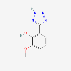 molecular formula C8H8N4O2 B13379888 2-methoxy-6-(2H-tetraazol-5-yl)phenol 