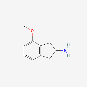molecular formula C10H13NO B1337998 4-Methoxy-2,3-dihydro-1H-inden-2-amine CAS No. 76413-92-8