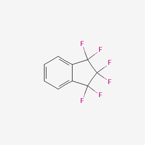 molecular formula C9H4F6 B1338009 1,1,2,2,3,3-Hexafluoro-indan CAS No. 2338-64-9