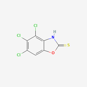 molecular formula C7H2Cl3NOS B13380098 4,5,6-Trichloro-1,3-benzoxazole-2(3H)-thione 