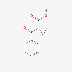 molecular formula C11H10O3 B1338015 1-Benzoylcyclopropanecarboxylic acid CAS No. 79172-43-3