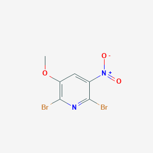 molecular formula C6H4Br2N2O3 B1338018 2,6-Dibromo-3-methoxy-5-nitropyridine CAS No. 79491-46-6