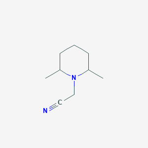 molecular formula C9H16N2 B1338024 2-(2,6-Dimethylpiperidin-1-yl)acetonitrile CAS No. 825-28-5