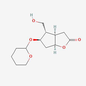 molecular formula C13H20O5 B1338025 (3aR,4S,5R,6aS)-4-(Hydroxymethyl)-5-((tetrahydro-2H-pyran-2-yl)oxy)hexahydro-2H-cyclopenta[b]furan-2-one CAS No. 69222-61-3