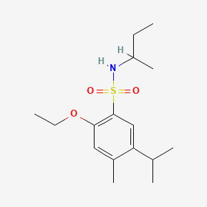 molecular formula C16H27NO3S B13380289 N-(sec-butyl)-2-ethoxy-5-isopropyl-4-methylbenzenesulfonamide 