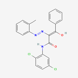 molecular formula C22H17Cl2N3O2 B13380330 N-(2,5-dichlorophenyl)-2-[(2-methylphenyl)hydrazono]-3-oxo-3-phenylpropanamide 