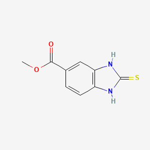 molecular formula C9H8N2O2S B1338040 methyl 2-thioxo-2,3-dihydro-1H-benzo[d]imidazole-5-carboxylate CAS No. 64375-41-3