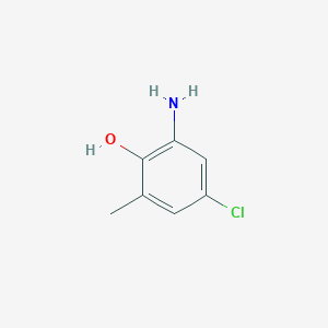 molecular formula C7H8ClNO B1338043 2-Amino-4-chloro-6-methylphenol CAS No. 80526-44-9