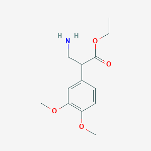 Ethyl 3-amino-2-(3,4-dimethoxyphenyl)propanoate