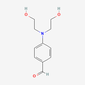 molecular formula C11H15NO3 B1338057 4-[N,N-Bis(2-hydroxyethyl)amino]benzaldehyde CAS No. 27913-86-6