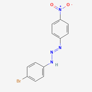 molecular formula C12H9BrN4O2 B13380582 N-[(4-bromophenyl)diazenyl]-4-nitroaniline 