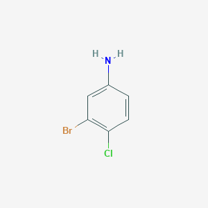 molecular formula C6H5BrClN B1338066 3-Bromo-4-chloroaniline CAS No. 823-54-1
