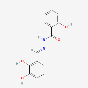 molecular formula C14H12N2O4 B13380680 N'-(2,3-dihydroxybenzylidene)-2-hydroxybenzohydrazide 