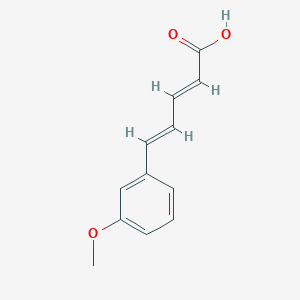 molecular formula C12H12O3 B1338072 5-(3-Methoxyphenyl)penta-2,4-dienoic acid CAS No. 6500-63-6