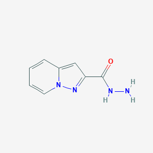 molecular formula C8H8N4O B1338080 Pyrazolo[1,5-A]pyridine-2-carbohydrazide CAS No. 80537-15-1