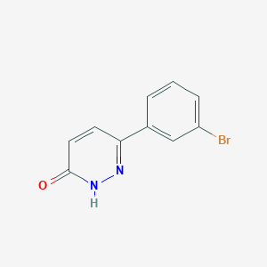 molecular formula C10H7BrN2O B1338090 6-(3-bromophenyl)pyridazin-3(2H)-one CAS No. 62902-65-2