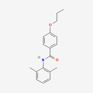 molecular formula C18H21NO2 B13380975 N-(2,6-dimethylphenyl)-4-propoxybenzamide 