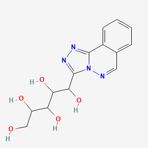 molecular formula C14H16N4O5 B1338099 1-([1,2,4]Triazolo[3,4-a]phthalazin-3-yl)pentane-1,2,3,4,5-pentol CAS No. 79364-50-4