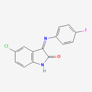 molecular formula C14H8ClIN2O B13381162 5-Chloro-3-(4-iodoanilino)indol-2-one 