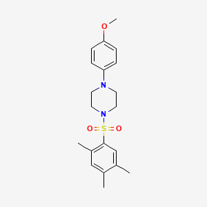 molecular formula C20H26N2O3S B13381169 Methyl 4-{4-[(2,4,5-trimethylphenyl)sulfonyl]-1-piperazinyl}phenyl ether 