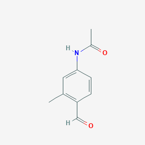 molecular formula C10H11NO2 B1338119 N-(4-Formyl-3-methylphenyl)acetamide CAS No. 84257-50-1