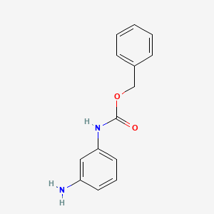 molecular formula C14H14N2O2 B1338127 (3-Amino-phenyl)-carbamic acid benzyl ester CAS No. 113261-00-0