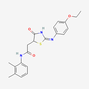 molecular formula C21H23N3O3S B13381377 N-(2,3-dimethylphenyl)-2-[2-(4-ethoxyanilino)-4-oxo-1,3-thiazol-5-yl]acetamide 