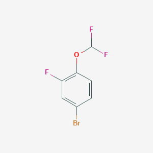 molecular formula C7H4BrF3O B133814 4-Bromo-1-(difluoromethoxy)-2-fluorobenzene CAS No. 147992-27-6