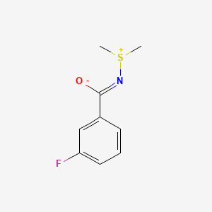 molecular formula C9H10FNOS B13381415 N-(dimethylsulfonio)-3-fluorobenzenecarboximidate 