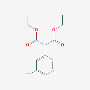 molecular formula C13H15FO4 B1338146 1,3-Diethyl 2-(3-fluorophenyl)propanedioate CAS No. 400808-70-0