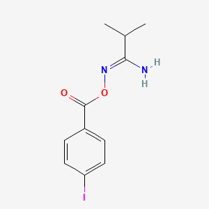 molecular formula C11H13IN2O2 B13381524 2-Methyl-O-(4-iodobenzoyl)-propionamidoxime 