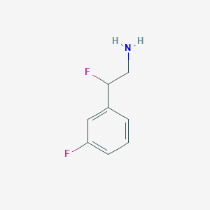 molecular formula C8H9F2N B1338158 2-Fluoro-2-(3-fluorophenyl)ethan-1-amine CAS No. 767244-83-7