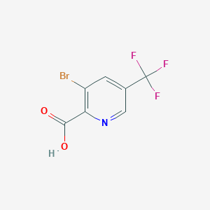 molecular formula C7H3BrF3NO2 B1338170 3-Bromo-5-(trifluoromethyl)picolinic acid CAS No. 959245-76-2