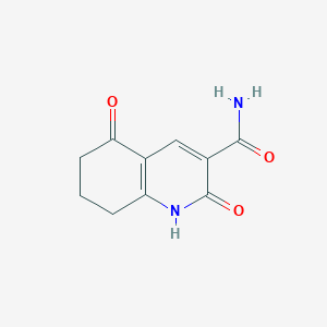 molecular formula C10H10N2O3 B1338172 2,5-Dioxo-1,2,5,6,7,8-hexahydroquinoline-3-carboxamide CAS No. 84548-18-5