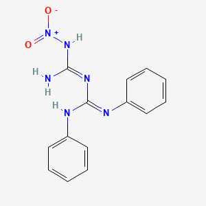 molecular formula C14H14N6O2 B13381776 N-[(2-hydroxy-2-oxidohydrazino)(imino)methyl]-N',N''-diphenylguanidine 