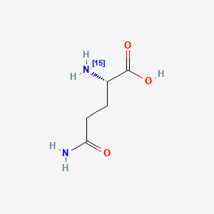 molecular formula C5H10N2O3 B1338180 L-Glutamine-15N CAS No. 80143-57-3