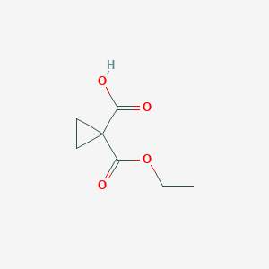 molecular formula C7H10O4 B1338181 1-(乙氧羰基)环丙烷羧酸 CAS No. 3697-66-3