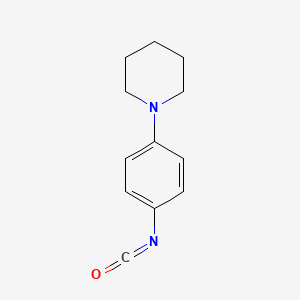 molecular formula C12H14N2O B1338184 1-(4-Isocyanatophenyl)piperidine CAS No. 879896-41-0