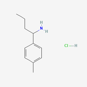 molecular formula C11H18ClN B13381846 1-(4-Methylphenyl)butan-1-amine;hydrochloride 