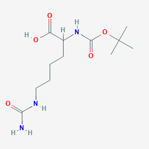 molecular formula C12H23N3O5 B13381879 Boc-Homocit-OH 