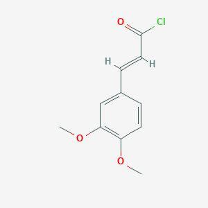 molecular formula C11H11ClO3 B1338192 (2E)-3-(3,4-二甲氧苯基)丙烯酰氯 CAS No. 39856-08-1