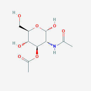 molecular formula C10H17NO7 B1338195 2-Acetamido-3-O-acetyl-2-deoxy-alpha-D-glucopyranose 