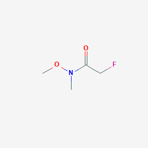 molecular formula C4H8FNO2 B1338200 2-氟-N-甲氧基-N-甲基乙酰胺 CAS No. 86455-17-6